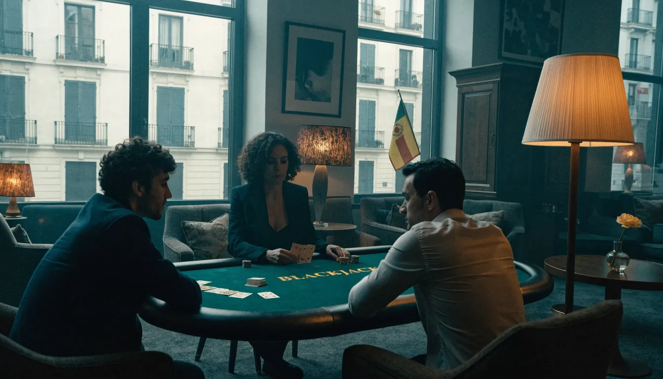 Lujoso salón de casino con crupier en vivo en España